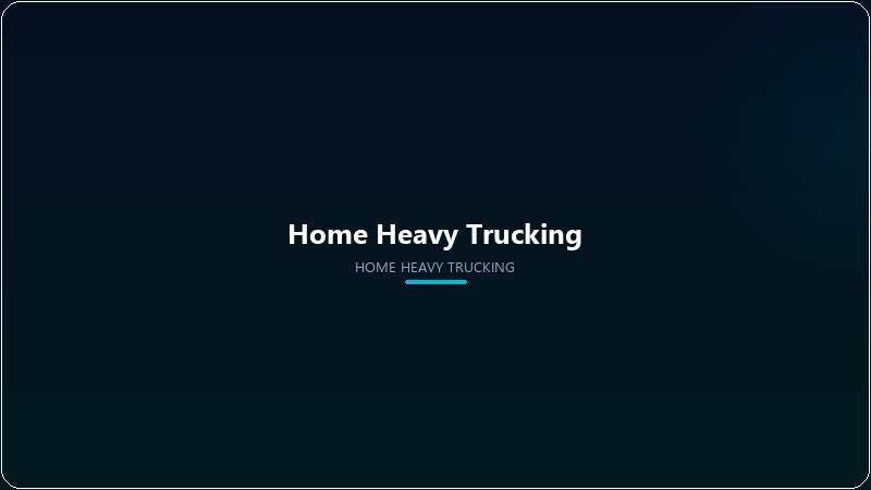 Heavy Trucking